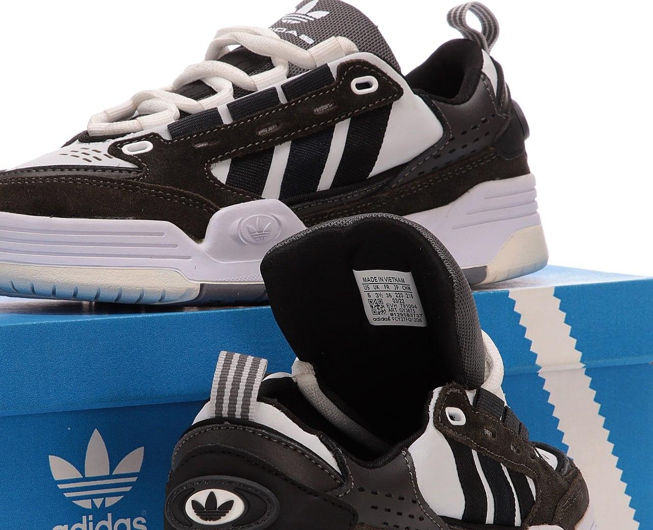 Adidas Adi2000 Black White Молодежные женские кроссовки. Стильные ...