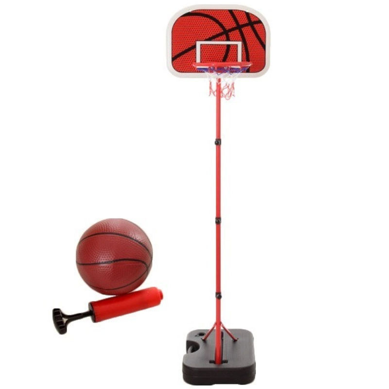 Баскетбольное кольцо на стойке для дома баскетбольная мобильная стойка игровая для детей набор спорт с мячом - фото 5 - id-p2186478153