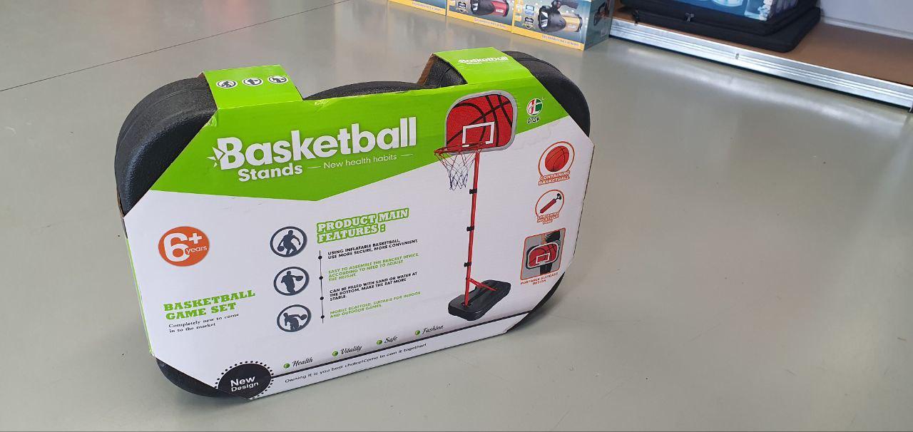 Баскетбольное кольцо на стойке для дома баскетбольная мобильная стойка игровая для детей набор спорт с мячом - фото 10 - id-p2186478153