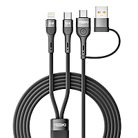 USB YOKI UNIVERSE YK-UN91 USB-A/Type-C to Type-C/Lightning 100W 1.2m