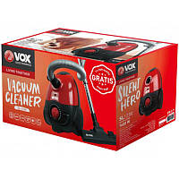 Пылесос для уборки квартиры бытовой электрический 1600 Вт VOX SL123R красный пылесос с мешком для пыли 2.5 л