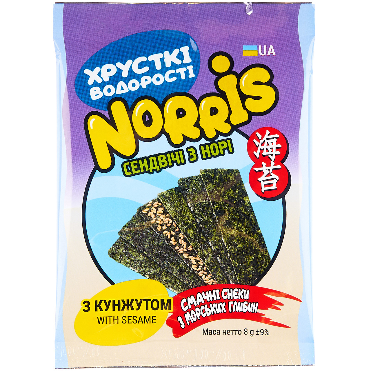 Сендвіч з норі з кунжутом 8г NORRIS, фото 1