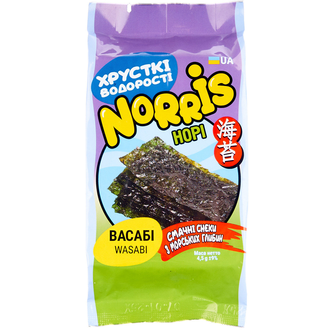 Норі з васабі  4,5г NORRIS