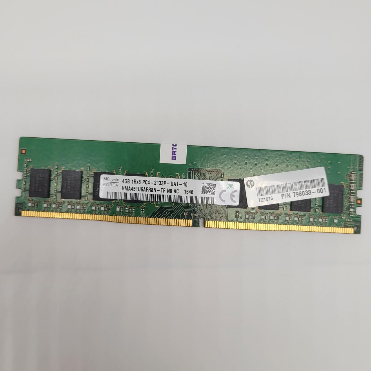 Оперативна пам'ять SKhynix DDR4 4Gb 2133P PC4-17000U 1R8 CL15 (HMA451U6AFR8N-TF) Б/У