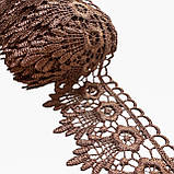 Мереживо макраме 6,5 см колір - мокко, фото 3