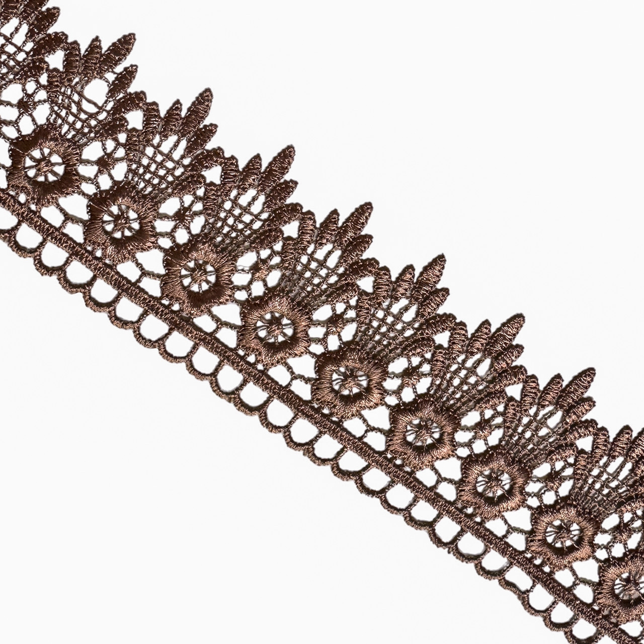 Мереживо макраме 6,5 см колір - мокко, фото 1