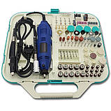 Гравер ROYCE з комплектом фрезерувальних насадок та гнучким валом потужність 135 Вт, фото 5