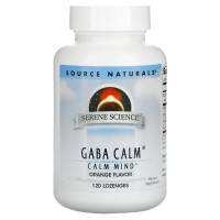 Амінокислота Source Naturals GABA (гама-аміномасляна кислота), Смак Апельсина, Serene Sci (SNS-00269)