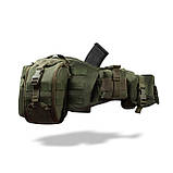 Комплект Modular Battle Belt L\XL 1-го класу захисту. Тактичний пояс з обвісами. Олива, фото 2