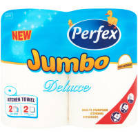 Бумажные полотенца Perfex Deluxe Jumbo 2 слоя 2 рулона (8606102287374)