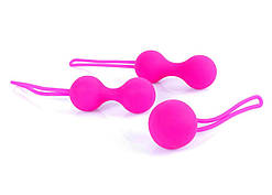 Набір вагінальних кульок Silicone Kegal Balls Set Pink