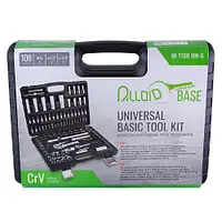 Універсальний набір інструменту 108 пр. Тріскачка 72 зб. Alloid Base. (NI-1108 WN-6)