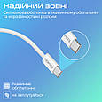 Кабель Promate EcoLine-CC120 USB-C to USB-C 60W Power Delivery 1.2 м White (ecoline-cc120.white), фото 5