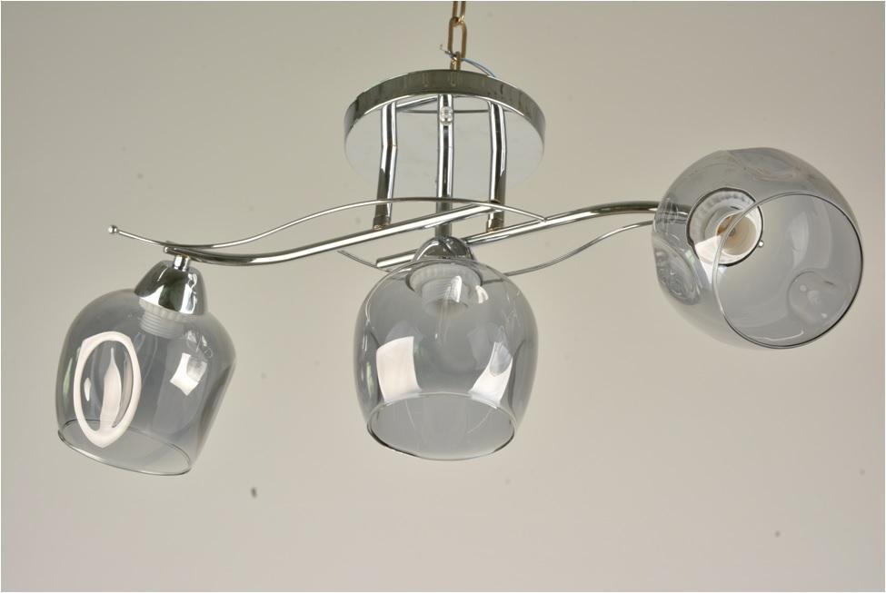 Люстра стельова на три плафони