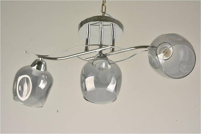 Люстра стельова на три плафони, фото 1