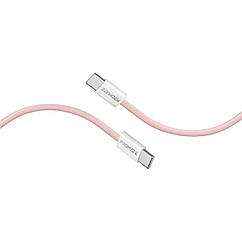 Кабель Promate EcoLine-CC120 USB-C to USB-C 60W Power Delivery 1.2 м Pink (ecoline-cc120.pink)