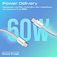 Кабель Promate EcoLine-CC120 USB-C to USB-C 60W Power Delivery 1.2 м Pink (ecoline-cc120.pink), фото 2