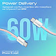 Кабель Promate EcoLine-CC120 USB-C to USB-C 60W Power Delivery 1.2 м Pink (ecoline-cc120.pink), фото 3