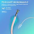 Кабель Promate EcoLine-CC120 USB-C to USB-C 60W Power Delivery 1.2 м Pink (ecoline-cc120.pink), фото 5