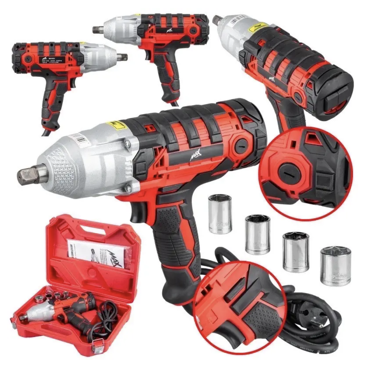 Гайковерт мережевий MAX MXEW01 2200 Вт, 750 Нм