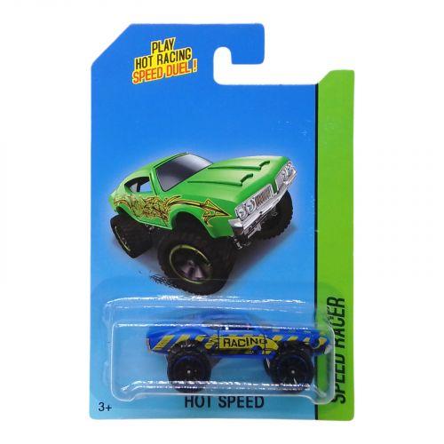 Машина металева RACING синя