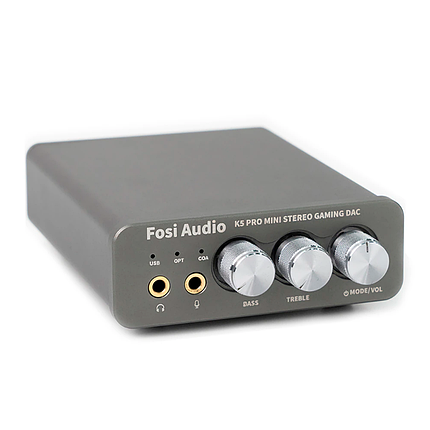 Конвертер звуку SPDIF/Coaxial на RCA/3.5 Fosi Audio K5 Pro black, фото 1