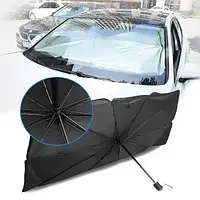 Автомобильный солнцезащитный зонтик на лобовое стекло 78х136 см