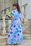 Жіноча літня сукня сарафан Тканина штапель, 100% бавовна Розміри 50-52, 54-56, фото 5
