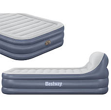 Надувне ліжко Bestway 67923 (226x152x84/46 см) з вбудованим електронасосом, фото 6