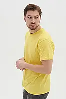 Мужская Футболка Stedman Желто-Лимонная 100%Хлопок с коротким рукавом на обхват груди 100-104см M