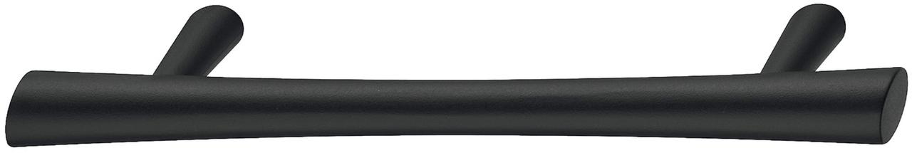 Меблева ручка рейлінгова Hafele 138 х 29 мм/96 мм цамак матовий чорний (102.04.161)