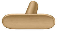 Мебельная ручка кнопка Hafele 46 х 31 мм цамак матовый золотой (106.70.123)