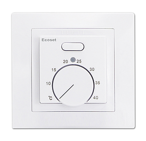 Механічний терморегулятор в рамку Ecoset MK05 / AC308 для теплої підлоги (білий) Schneider Unica