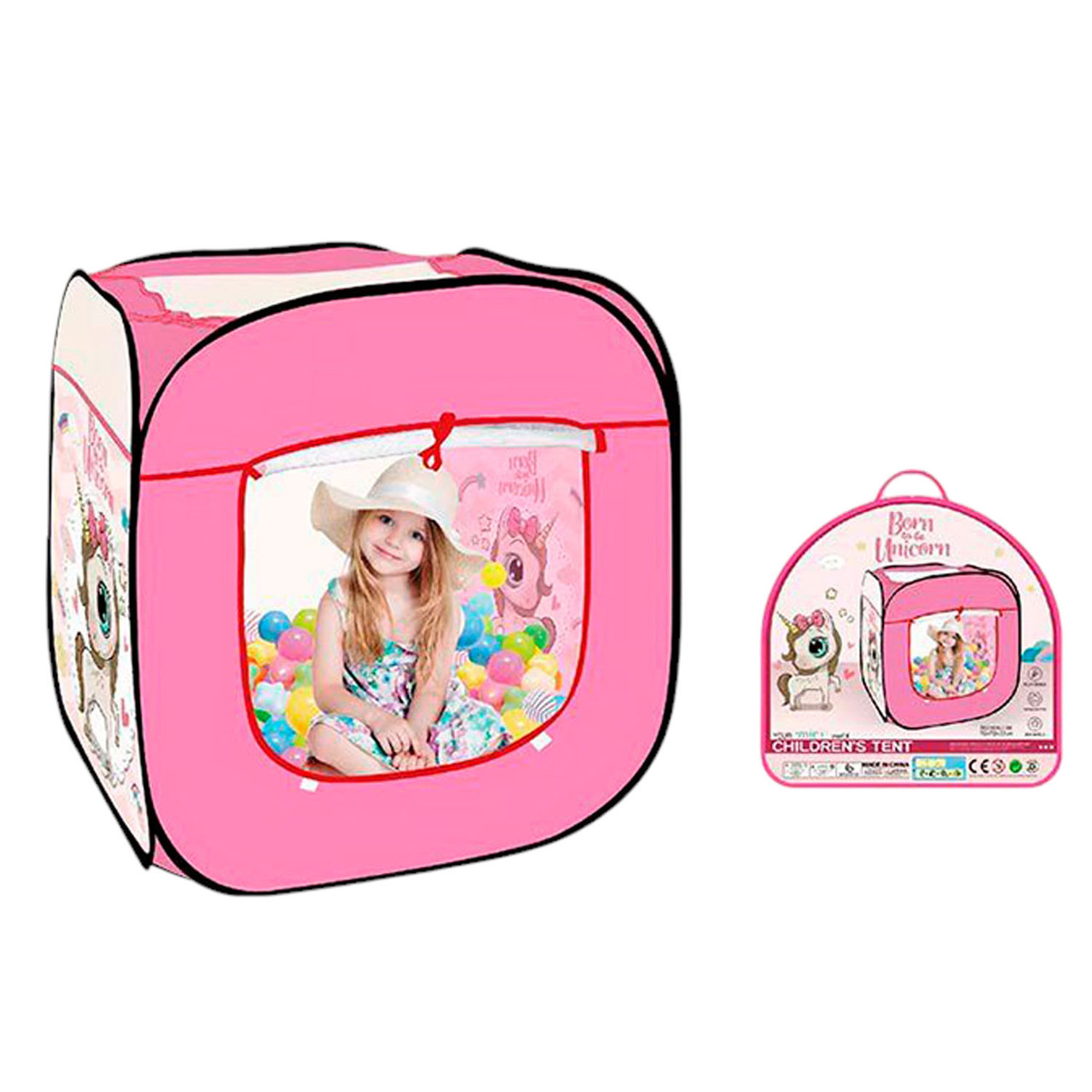 Намет ігровий дитячий (куб, 72х72х88см, віконця-сітка, в сумці) MR 1104, фото 1