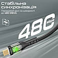 Кабель Promate TransLine-CC200 USB-C to USB-C 60W Power Delivery 2 м Black (transline-cc200.black), фото 3