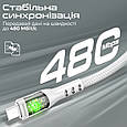 Кабель Promate TransLine-CC200 USB-C to USB-C 60W Power Delivery 2 м White (transline-cc200.white), фото 3