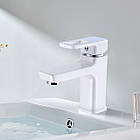 Набір змішувачів для ванни: Wawel 001 + Wawel 006 White (з душовим гарнітуром)., фото 6