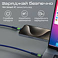 Кабель Promate TransLine-CC200 USB-C to USB-C 60W Power Delivery 2 м Navy (transline-cc200.navy), фото 5