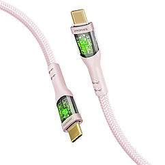 Кабель Promate TransLine-CC200 USB-C to USB-C 60W Power Delivery 2 м Pink (transline-cc200.pink)