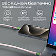 Кабель Promate TransLine-CC200 USB-C to USB-C 60W Power Delivery 2 м Pink (transline-cc200.pink), фото 5