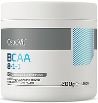 Всаа Амінокислота OstroVit BCAA 8-1-1 200 г без смаку, фото 3
