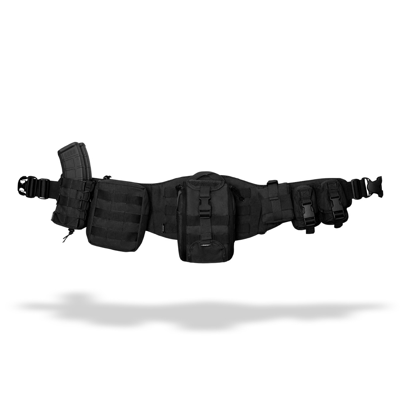 Комплект Modular Battle Belt S\M 2-го класу захисту. Тактичний пояс з обвісами. Чорний