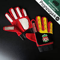 Распродажа! Детские вратарские перчатки для футбола перчатки для вратаря Ливерпуль (0028-06) 7