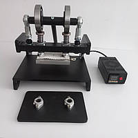 Термопрес 2 в 1 термокомплект для тиснення шкіри картона пластика дерева кліше вирубки вырубки