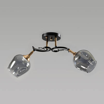Люстра стельова на два плафони, фото 1