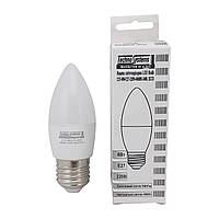 Лампа светодиодная LED Bulb-C37-6W-E27-220V-4000K-540L ICCD (свеча)