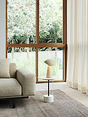 Настільна лампа 1 патрон Е27 бежевий метал/пластик 23х33.5 см, фото 5