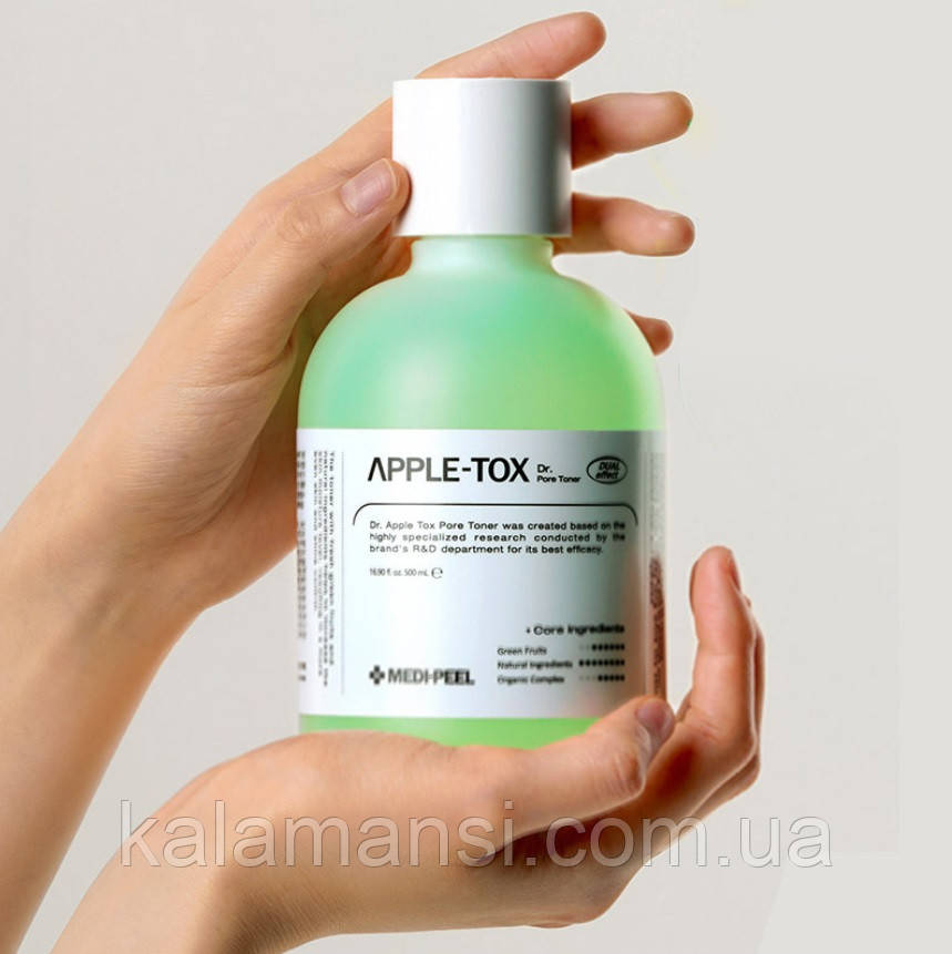 Пілінг-тонер із ферментованими екстрактами Medi-Peel Dr.Apple-Tox Pore Toner 500 мл