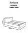 Ліжко двоспальне Еверест Ліберті-1600 160х200 см дуб крафт білий (DTM-2086), фото 3