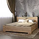 Ліжко двоспальне Еверест Ліберті-1600 160х200 см дуб крафт золотий (DTM-2087), фото 2